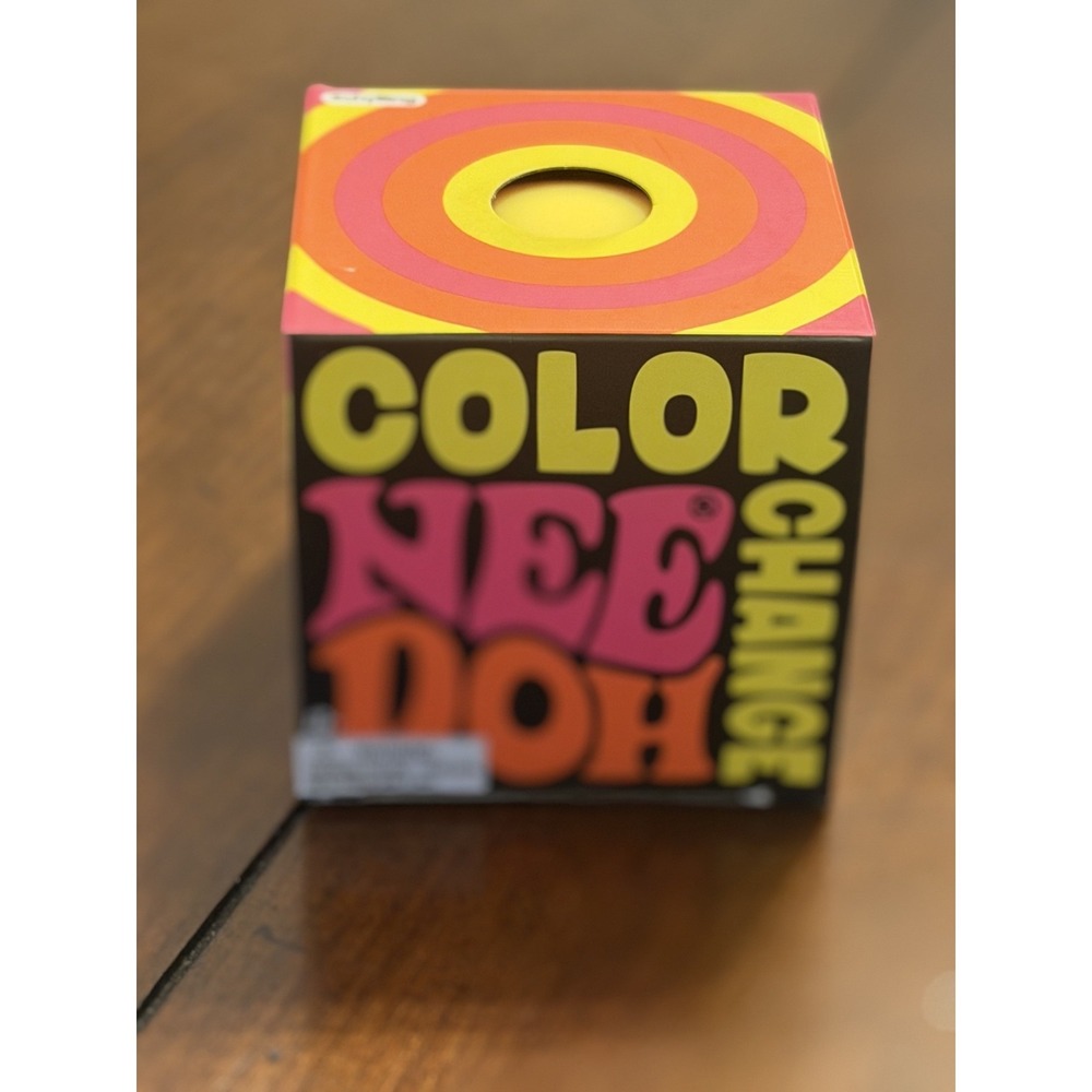 Schylling NeeDoh Color Change Yellow 2.5" Groovy Glob New in Box